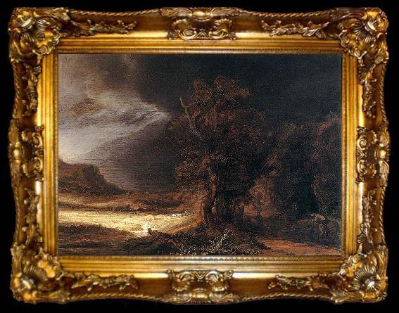 framed  REMBRANDT Harmenszoon van Rijn Landscape with the Good Samaritan, ta009-2